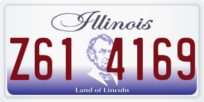 IL license plate Z614169
