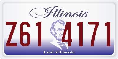 IL license plate Z614171