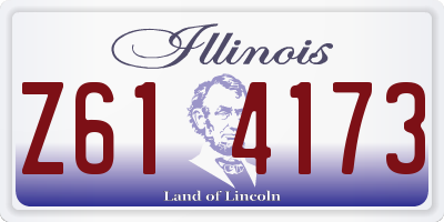 IL license plate Z614173