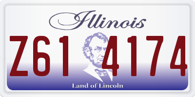 IL license plate Z614174