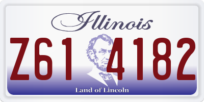 IL license plate Z614182