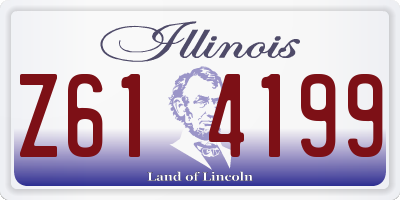 IL license plate Z614199