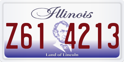 IL license plate Z614213