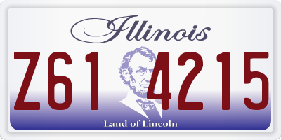 IL license plate Z614215