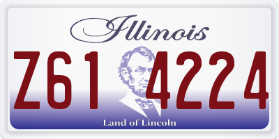 IL license plate Z614224