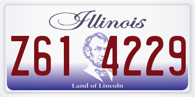 IL license plate Z614229