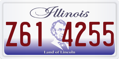 IL license plate Z614255