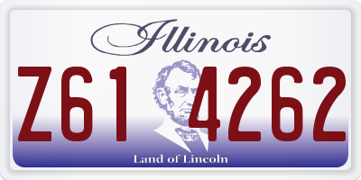 IL license plate Z614262