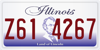 IL license plate Z614267