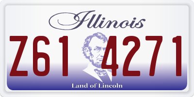 IL license plate Z614271