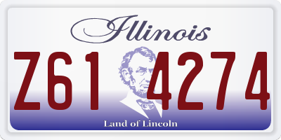 IL license plate Z614274