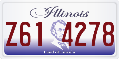 IL license plate Z614278