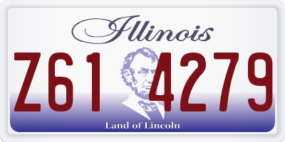IL license plate Z614279