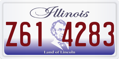 IL license plate Z614283