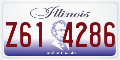 IL license plate Z614286