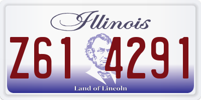 IL license plate Z614291