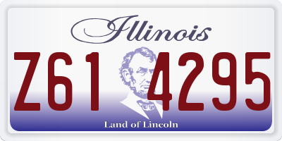IL license plate Z614295