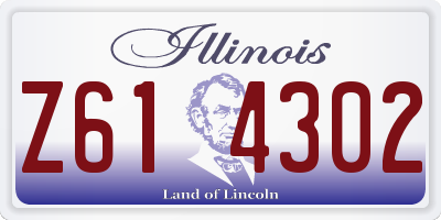 IL license plate Z614302