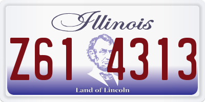 IL license plate Z614313