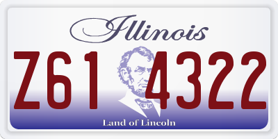 IL license plate Z614322