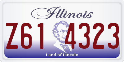 IL license plate Z614323