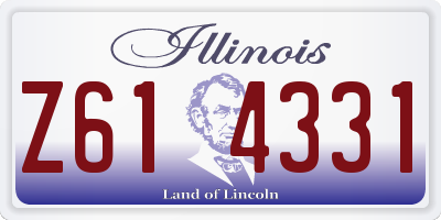 IL license plate Z614331