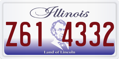 IL license plate Z614332