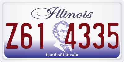 IL license plate Z614335