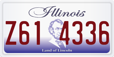 IL license plate Z614336