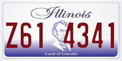 IL license plate Z614341