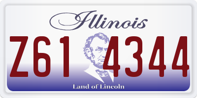 IL license plate Z614344