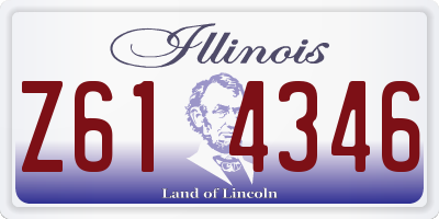 IL license plate Z614346