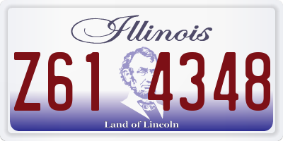IL license plate Z614348