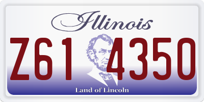 IL license plate Z614350