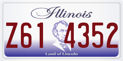 IL license plate Z614352
