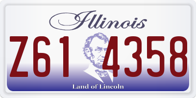 IL license plate Z614358
