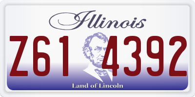 IL license plate Z614392