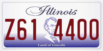 IL license plate Z614400