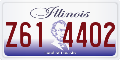 IL license plate Z614402