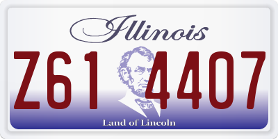 IL license plate Z614407