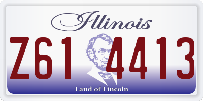 IL license plate Z614413