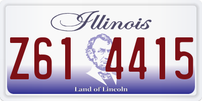 IL license plate Z614415