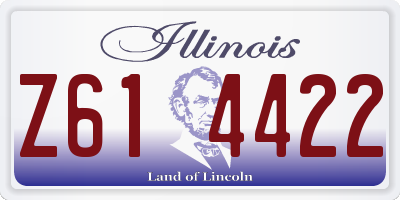 IL license plate Z614422