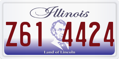 IL license plate Z614424
