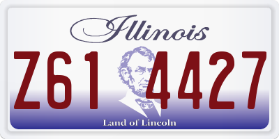 IL license plate Z614427