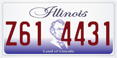 IL license plate Z614431
