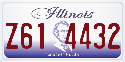 IL license plate Z614432