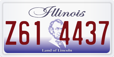 IL license plate Z614437