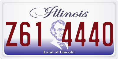 IL license plate Z614440