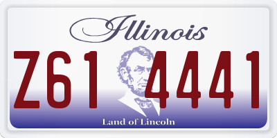 IL license plate Z614441